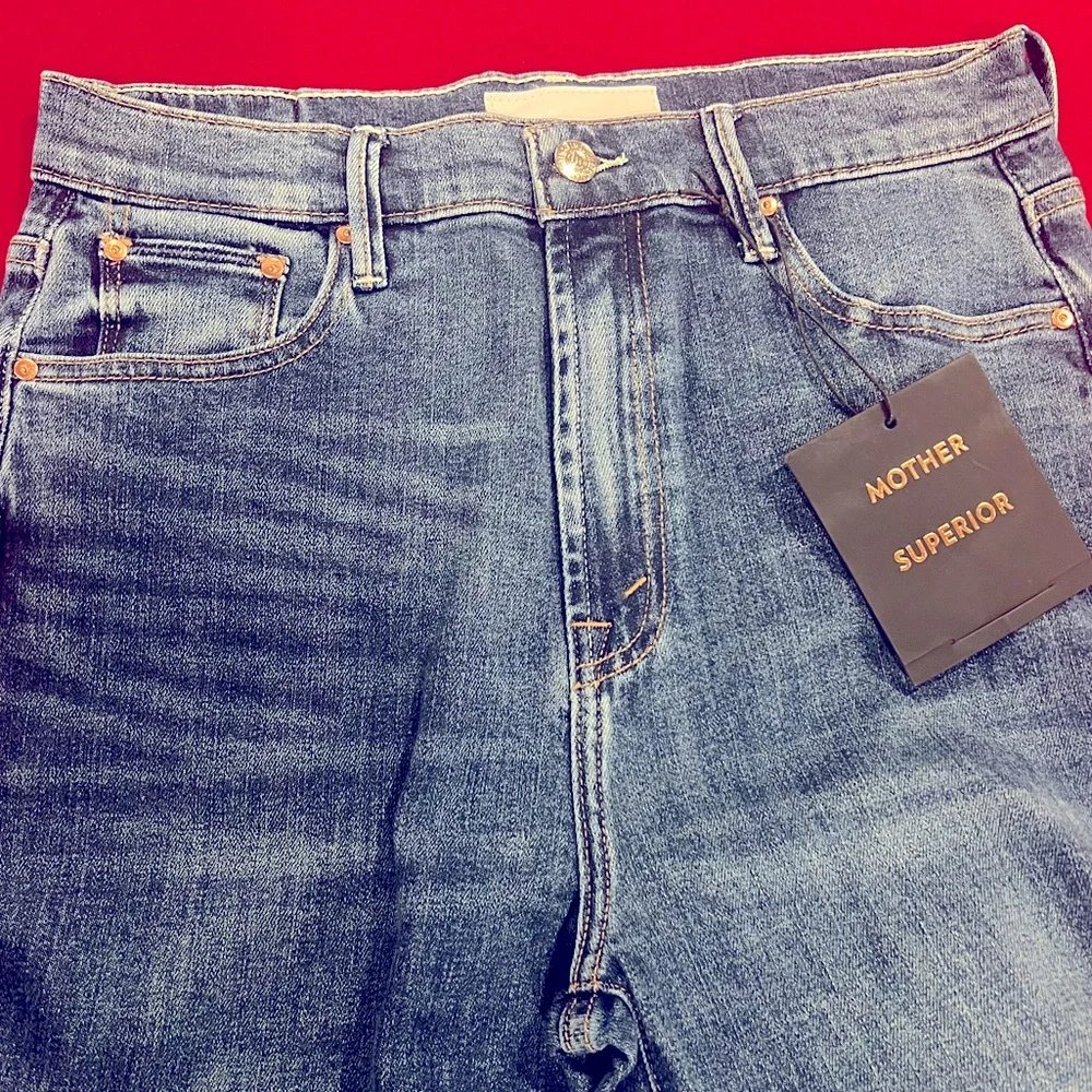 MOTHER Blue Flare & Wide Leg Jeans - Picture 4 of 10